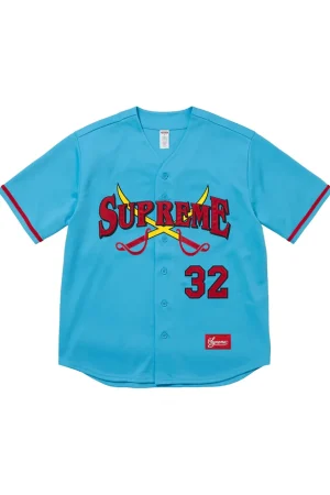Supreme t-shirt Stadium Swords Baseball 'Blue'