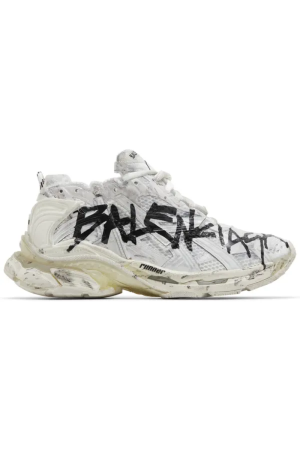 Balenciaga Runner Sneaker 'Graffiti - White Black'
